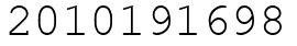Число 2010191698.