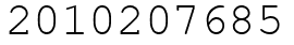 Число 2010207685.