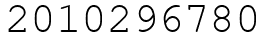 Число 2010296780.