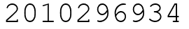 Число 2010296934.