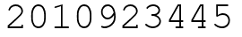 Число 2010923445.