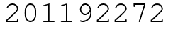 Число 201192272.