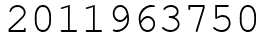 Число 2011963750.