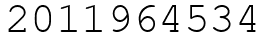 Число 2011964534.
