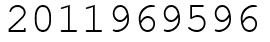 Число 2011969596.