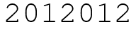 Число 2012012.