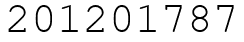 Число 201201787.
