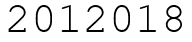 Число 2012018.