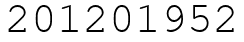 Число 201201952.