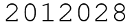 Число 2012028.