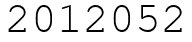Число 2012052.