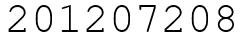 Число 201207208.