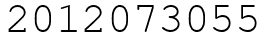 Число 2012073055.