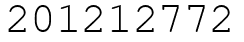 Число 201212772.