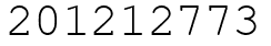 Число 201212773.