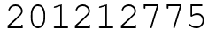 Число 201212775.
