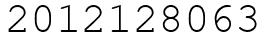 Число 2012128063.