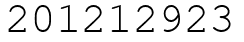 Число 201212923.