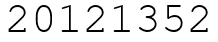 Число 20121352.