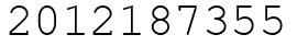 Число 2012187355.