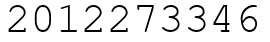 Число 2012273346.