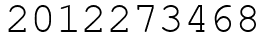 Число 2012273468.