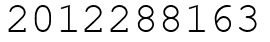 Число 2012288163.