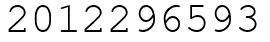 Число 2012296593.