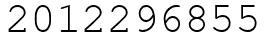 Число 2012296855.