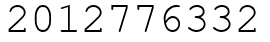 Число 2012776332.