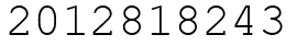 Число 2012818243.