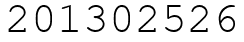 Число 201302526.