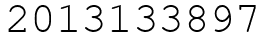 Число 2013133897.