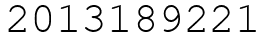 Число 2013189221.