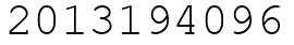 Число 2013194096.