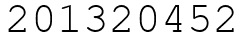 Число 201320452.