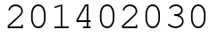 Число 201402030.