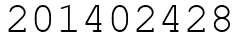 Число 201402428.