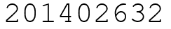 Число 201402632.