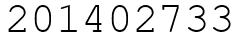 Число 201402733.