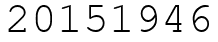 Число 20151946.