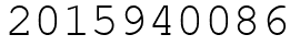Число 2015940086.