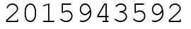 Число 2015943592.
