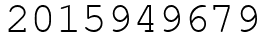 Число 2015949679.