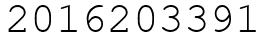 Число 2016203391.