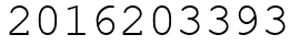 Число 2016203393.