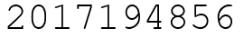 Число 2017194856.