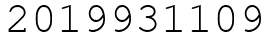 Число 2019931109.