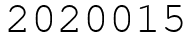 Число 2020015.