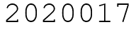 Число 2020017.